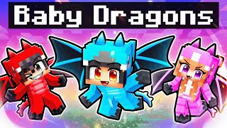 We Turned Into BABY DRAGONS In Minecraft [upl. by Barby]