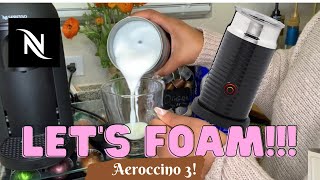 How To Foam Milk With Aeroccino 3 Make Coffee With Foam Tips amp Tricks  Easy Foamed Latte Recipe [upl. by Garrard]