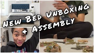 Vlog  New Wayfair bed Unboxing and Assembly [upl. by Sall]