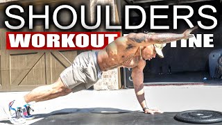 15 MINUTE INTENSE SHOULDER WORKOUTNO EQUIPMENT [upl. by Kerrill234]