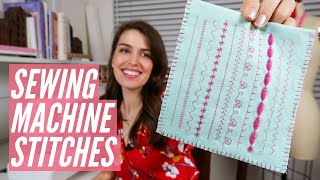 Selecting Stitches  Sewing Machine Basics [upl. by Ulrika]