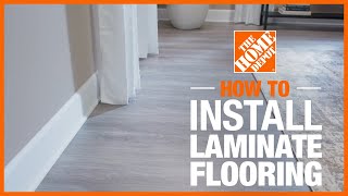 How to Install Laminate Flooring  The Home Depot [upl. by Quintin681]