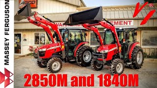 Massey Ferguson 1840M amp 2850M eHST Deluxe Cab Compact Tractor [upl. by Moureaux]