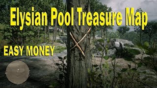 Elysian Pool Treasure Map  Red Dead Redemption 2  Sketch Map [upl. by Amalie]