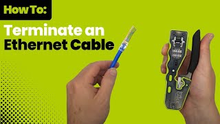 How To Terminate an Unshielded Cat66A RJ45 Plug [upl. by Hibbert29]