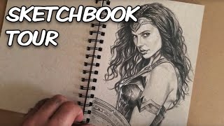 Sketchbook Tour of my Strathmore Toned Tan Sketchbook [upl. by Nate657]