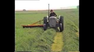 Massey Ferguson 35 with fahr mower [upl. by Ellezig]