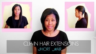 How To Install ClipIn Extensions on Short Hair [upl. by Oninotna]