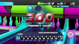 PBA Bowling Challenge  Comet Bowl  Perfect Game 300 w Lightning Strike [upl. by Kcor]