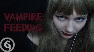 ASMR Vampire Feeding Kidnapped slurping ear to ear whisper Veronica [upl. by Adnouqal]