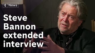 Steve Bannon extended interview on Europes farright and Cambridge Analytica [upl. by Donny567]