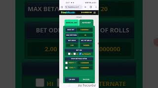 Freebitcoin Multiply BTC AUTOBET [upl. by Arema]