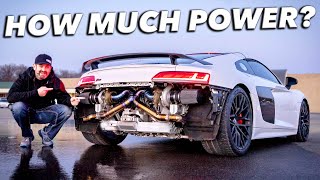 My Twin Turbo Audi R8 is DONE Dyno  First Drive [upl. by Dewhirst]