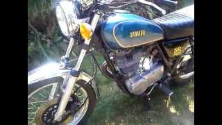 How to start Yamaha sr 500 engine [upl. by Ydnat]