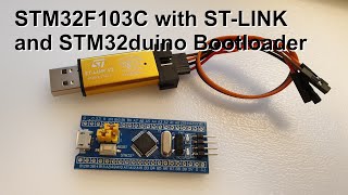 STM32F103C with STLink and STM32duino simplified [upl. by Eanaj135]