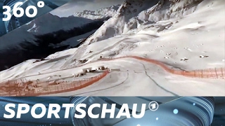 360°Video Die HerrenAbfahrt der alpinen SkiWM in St Moritz  Sportschau [upl. by Bunns972]