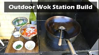 Building an Outdoor Wok Station  High Power Burner [upl. by Yssis]