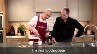 How to make a hot chocolate using an aerolatte milk frother [upl. by Bach81]