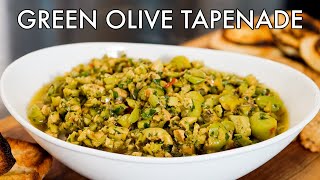 Green Olive Tapenade Recipe [upl. by Afira]