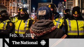 CBC News The National  Police move in to end Ottawa protest [upl. by Cinomod]