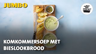 Wat eten we Komkommersoep met bieslookbrood [upl. by Englebert]