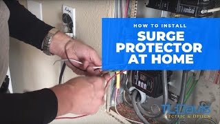 How To Install A Whole House Surge Protector  TL Davis Electric amp Design [upl. by Ailla734]