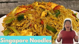 How to Make DELICIOUS Homemade Singapore Noodles [upl. by Sewole]