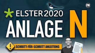 Steuererklärung 2020 Anlage N Elster ausfüllen  Anlage N 2020 Elster Tutorial [upl. by Gherardi]