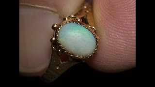 How to polish an opal while still set in jewelry [upl. by Naitsirk]