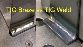 Tig Brazing vs Tig Welding [upl. by Itsym]