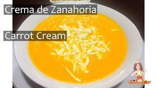 Crema de zanahoria  Carrot cream [upl. by Theurer]