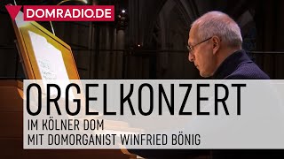 Vorweihnachtliches Orgelkonzert mit Domorganist Winfried Bönig im Kölner Dom am 22122020 [upl. by Niffirg]