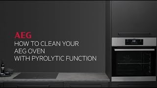 How to clean your AEG oven with pyrolytic function [upl. by Innes]