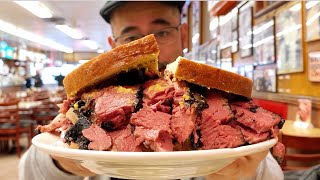 EPIC Pastrami Sandwich at Katz’s Deli in New York City [upl. by Ragen663]