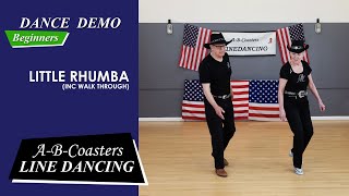 LITTLE RHUMBA  Line Dance Demo amp Walk Through [upl. by Shelia]