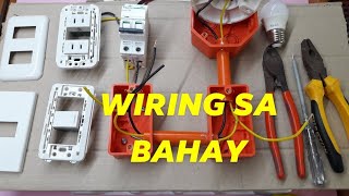 HOUSE WIRING TUTORIALBasic Electrical InstallationTagalog  Local Electrician [upl. by Crispas]