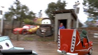 Cars Quatre Roues Rallye  Disneyland Paris HD Complete Ridethrough Onride Race Rally [upl. by Ralyt]