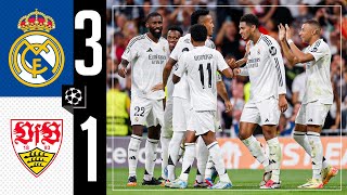 HIGHLIGHTS  Real Madrid 31 Stuttgart  Champions League 202425 [upl. by Thomajan137]