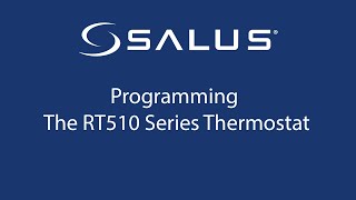 RT510 Series Thermostat  Programming [upl. by Eidda321]