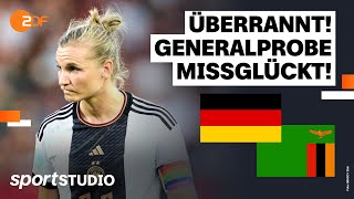 Deutschland – Sambia Highlights  Freundschaftsspiel  sportstudio [upl. by Dayiz]