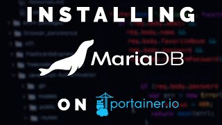 How to Install MariaDB in Docker using Portainer [upl. by Ateloiv513]